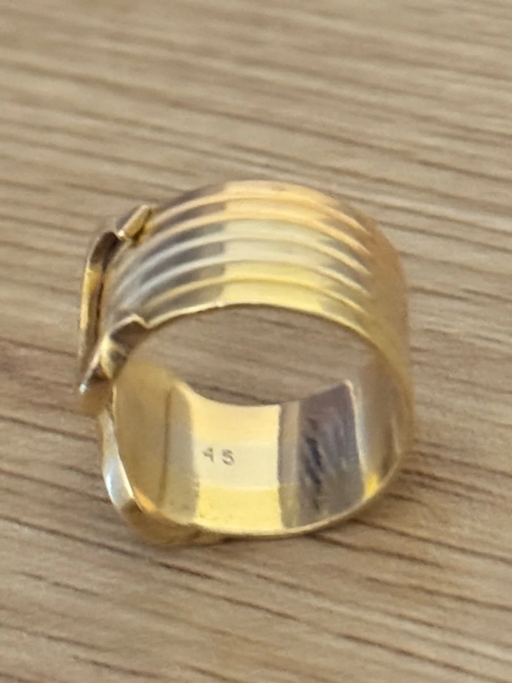 Cartier Vintage Double C de Cartier Ring - Size 45